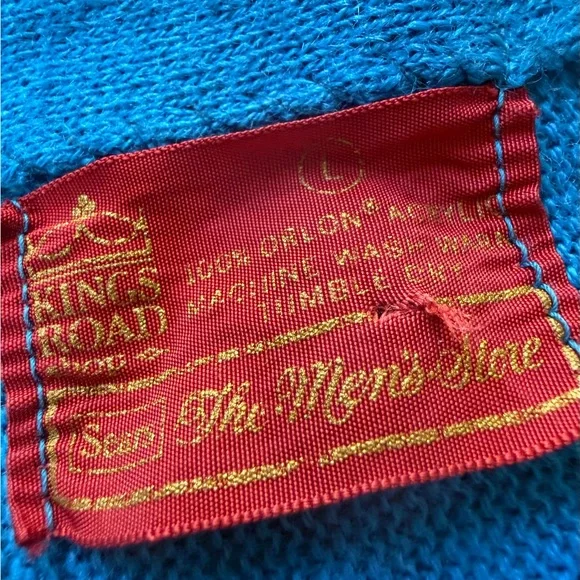 Vintage Sears grandpa sweater mint condition - Picture 3 of 7